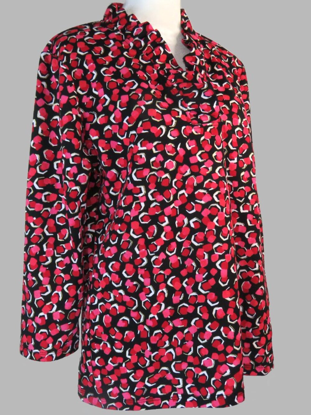 Pappagallo Women's Multicolor 3/4-Sleeve Pullover Top Size M (C1885) - Picture 3 of 7